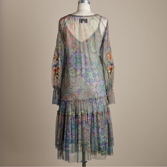 - Johnny Was Wilde Mesh Dress XL - Picture 2 of 2